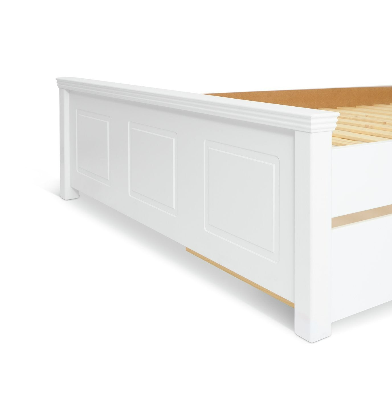 Home Grayson Double Bed - White | Modern Bedroom Style
