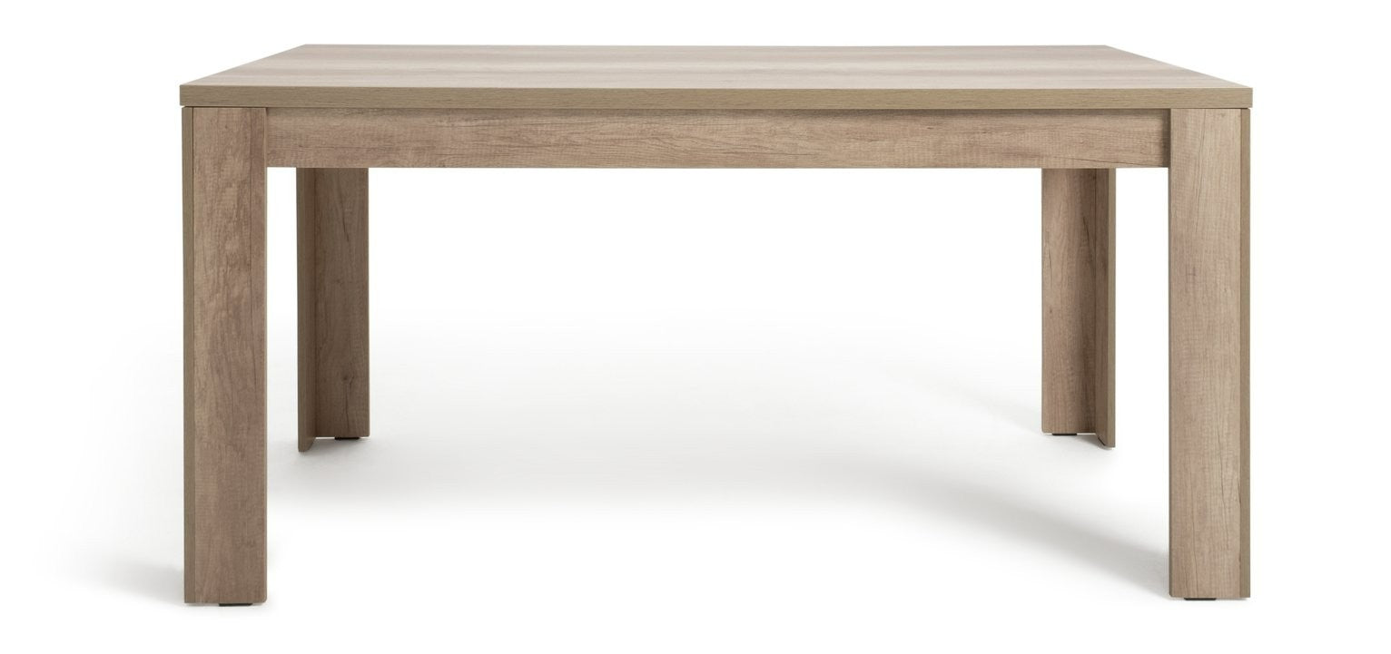 Home Preston 6 Seater Dining Table - Natural | Dining table for large kitchen