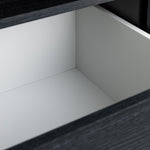 Home Malibu 1 Door Sliding Wardrobe - Black | small space wardrobe