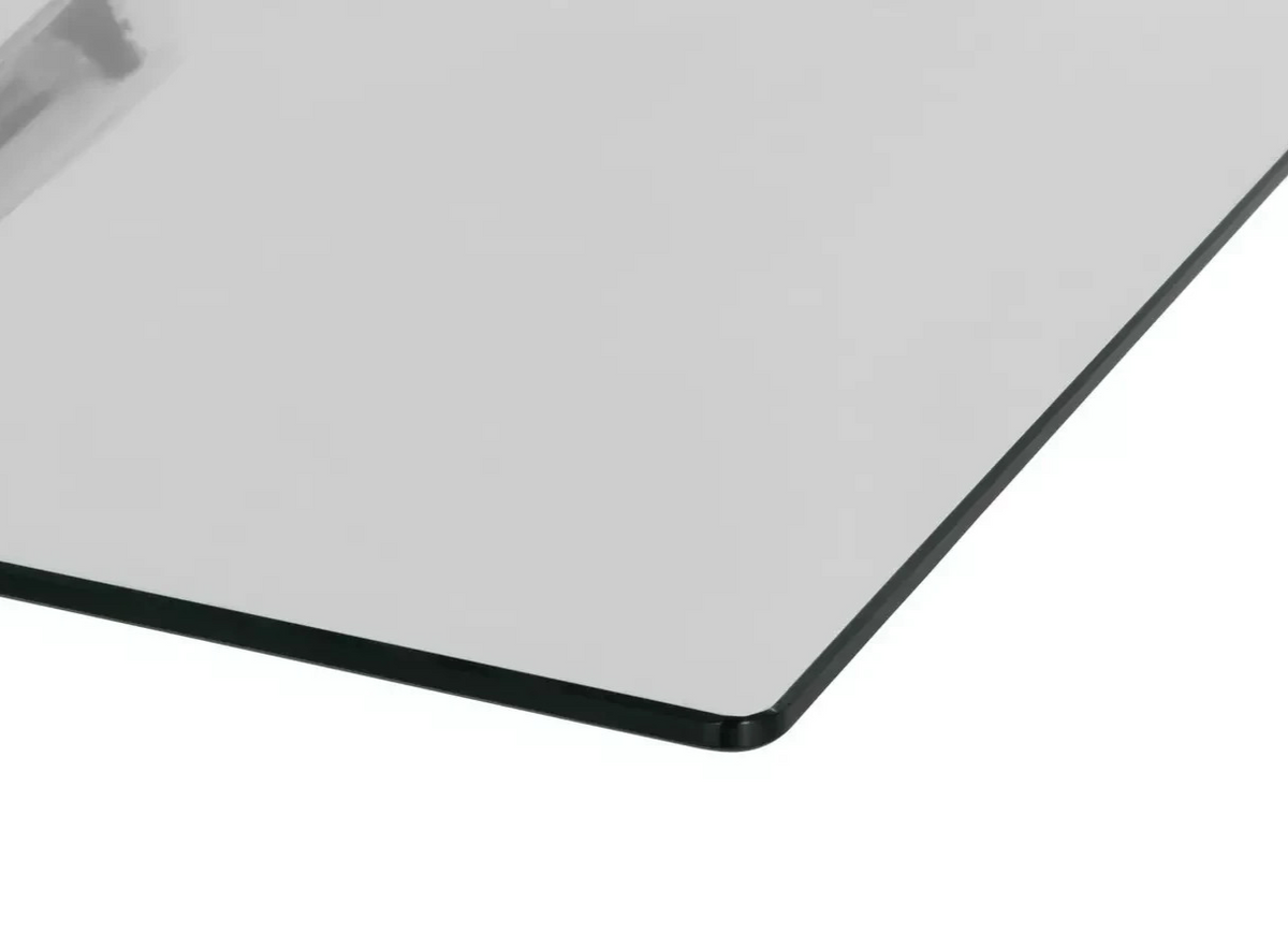 Blake Glass 6 Seater Dining Table - Chrome (B Grade 1057)