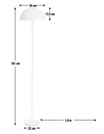 Modern Mushroom Floor Lamp - Black | Modern Standing Floor Light Home Lighting
