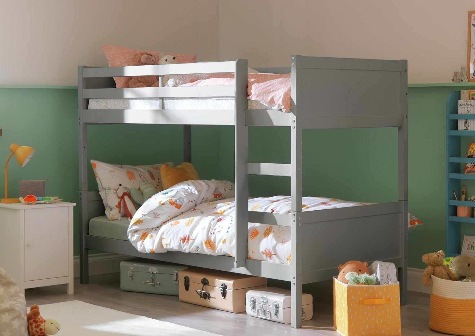 Detachable Bunk Bed Frame - Greys | Convertible Bunk Bed Frame Grey