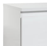Home Jenson 3 Door Sideboard - White Gloss | Modern Storage Cabinet