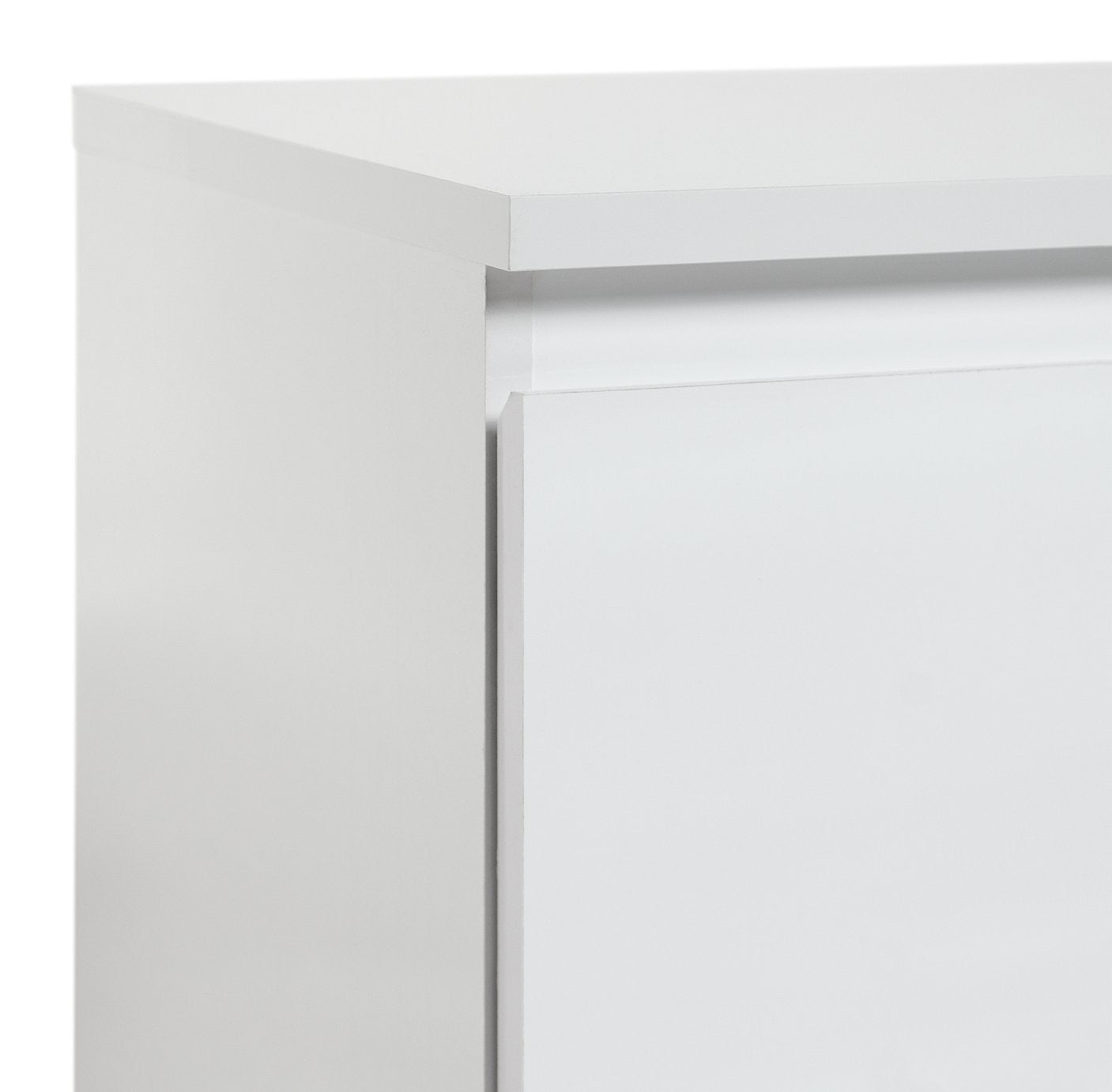 Home Jenson 3 Door Sideboard - White Gloss | Modern Storage Cabinet