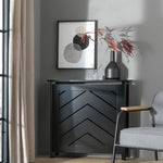 Habitat Chevron Mini Radiator Cover - Black