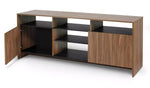 Habitat Turin 2 Door TV Unit - Black & Walnut Effect | Modern Stylish TV Stand