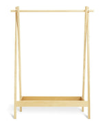 Habitat Akari Wooden Clothes Rail - Wood  | Freestanding Wardrobe Rack Bedroom