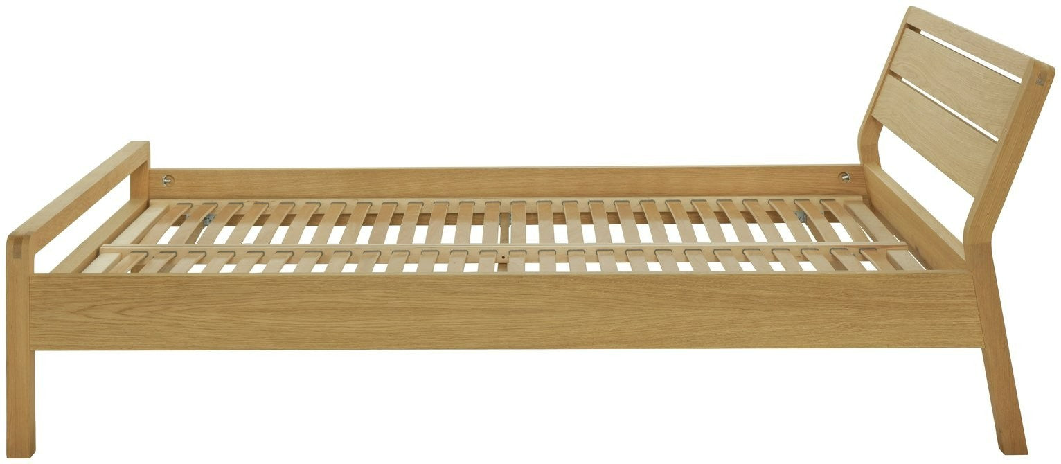 Radius Kingsize Wooden Bed Frame - Oak ( B Grade )