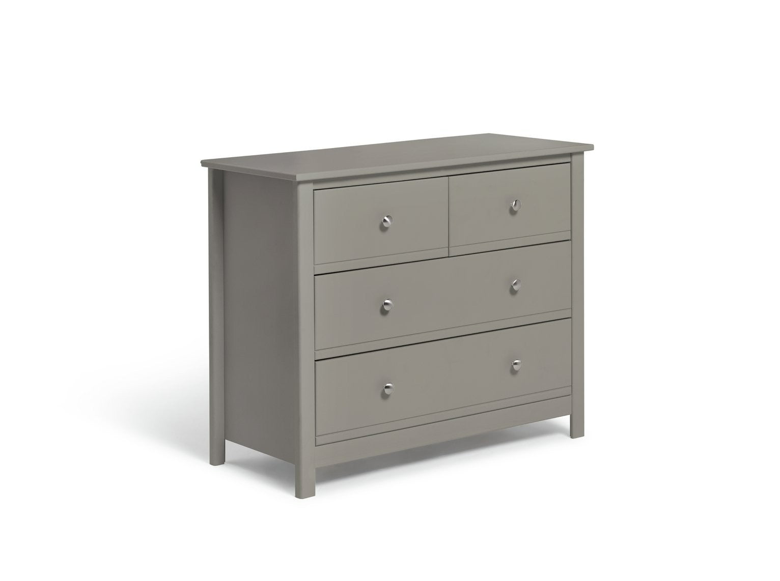Brooklyn 4 Drawer Chest- Grey | Grey dresser