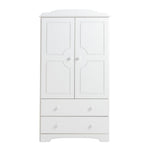 Home Nordic 2 Door 2 Drawer Wardrobe - White | Scandinavian Interior Style
