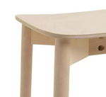 Habitat Nina Solid Birch Bar Stool - Natural | Modern Kitchen Breakfast Chair
