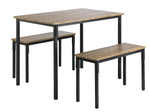 Bolitzo Oak Effect Dining Table & 2 Benches ( B Grade )
