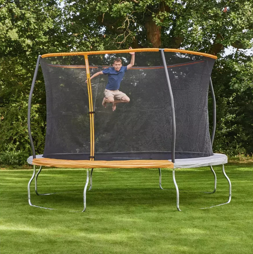 Sportspower 10ft Outdoor Kids Trampoline with Enclosure