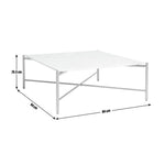 Habitat Elba Solid Marble Coffee Table - Brass