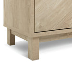 Fynn 2 Drawer TV Unit - Oak | Contemporary Media Furniture