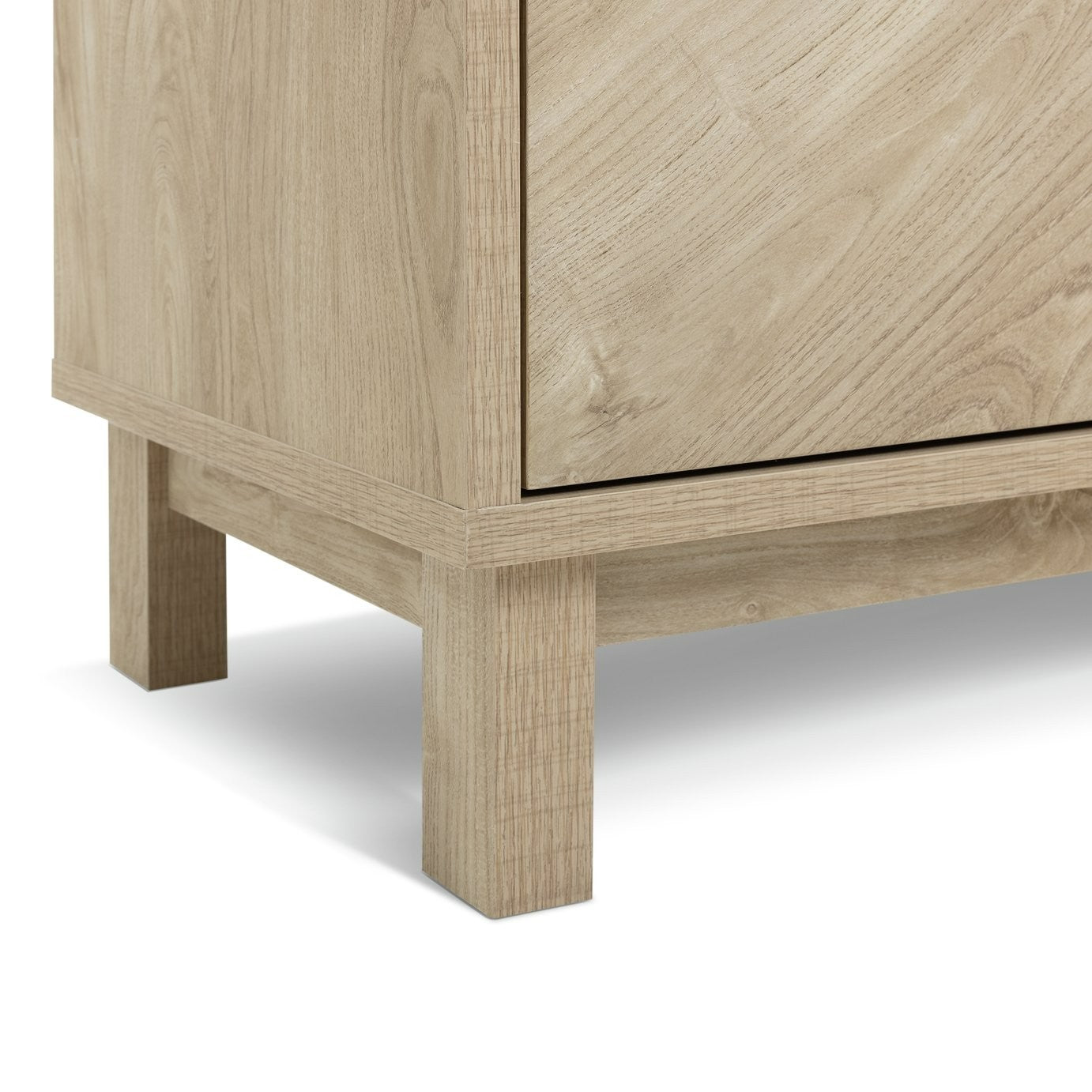 Fynn 2 Drawer TV Unit - Oak | Contemporary Media Furniture