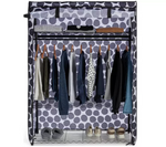 Sicilia Heavy Duty Storage Wardrobe - Black & White