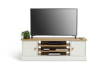 Home Winchester 2 Door TV Unit - Cream | Elegant Media Storage