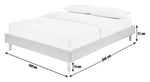 Arthur Platform Kingsize Bed Frame - Natural | Sleek low profile platform bed