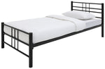 Home Atlas Single Metal Bed Frame - Black | Modern Strong Bedroom Furniture Bed