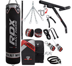 RDX X1 17 Piece 4ft Punch Bag Set | Boxing Set Gloves Wall Bracket Training