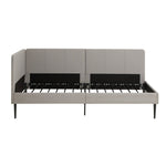Home Kristopher Single Corner Day Bed - Grey | Practical Guest Setup
