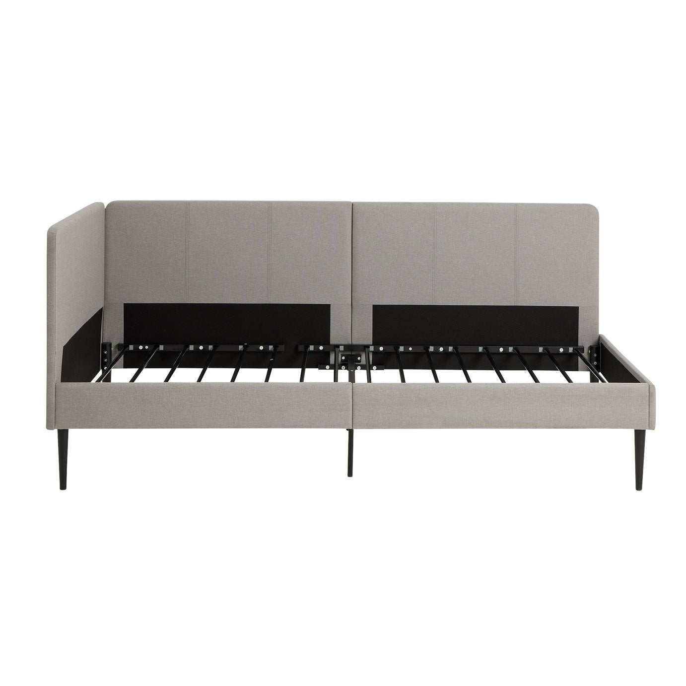 Home Kristopher Single Corner Day Bed - Grey | Practical Guest Setup