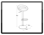 Ottawa Gas Lift Bar Stool - Grey