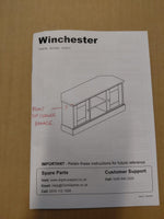 Home Winchester 2 Door TV Unit - Cream (B GRADE 1043.)