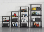 5 Tier Plastic Shelving Unit | Storage Rack for Garage Shed or Home Organization