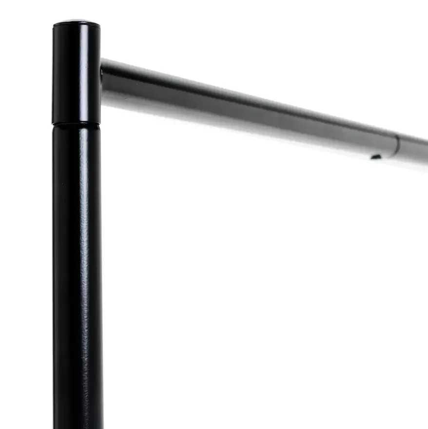 Heavy Duty 6 Feet Wide Clothes Rail Black | Garment Hanging Rail Clothes Storage