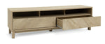 Fynn 2 Drawer TV Unit - Oak | Contemporary Media Furniture