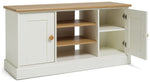 Home Winchester 2 Door TV Unit - Cream | compact TV stand