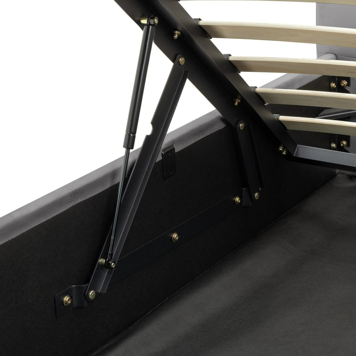 Pandora Small Double End Lift Ottoman Bed - Grey (B GRADE)