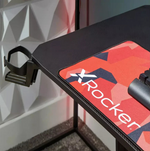 X Rocker Panther Gaming Desk Black | Sturdy Computer Desk with LED Lights Modern