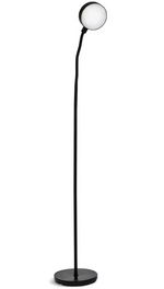 Mopsa Rechargeable LED Reading Floor Lamp Black | Modern Standing Lighting
