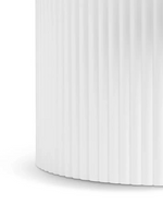 Luan Slatted Coffee Table White | Modern Living Room Centre Table