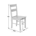 Chicago Pair of Solid Wood Dining Chair- Grey & Oak