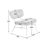 Habitat Cole Boucle Accent Chair - Khaki