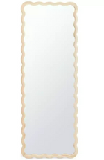 Habitat Full length Wavy Wall Mirror - Wood - 150x55cm