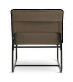 Riba Fabric Sling Accent Chair Khaki | Modern Living Room Lounge Chair Furniture