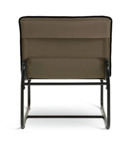Riba Fabric Sling Accent Chair Khaki | Modern Living Room Lounge Chair Furniture