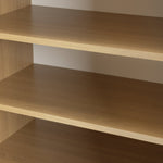 Seville 2 Door Shoe Storage Cabinet - Oak