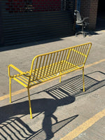 Indu 2 Seater Metal Garden Bench - Yellow
