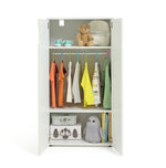 Pod 2 Door Short Wardrobe - White | Clean Minimalist Aesthetic