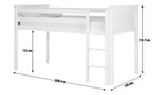 Habitat Brooklyn Mid Sleeper Bed Frame - White ( B Grade )