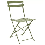 Habitat Eve 4 Folding Metal Garden Chairs - Light Green