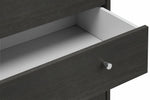 Malibu Modern 7 Drawer Chest Of Drawers Storage Cabinet - Black Oak Effect