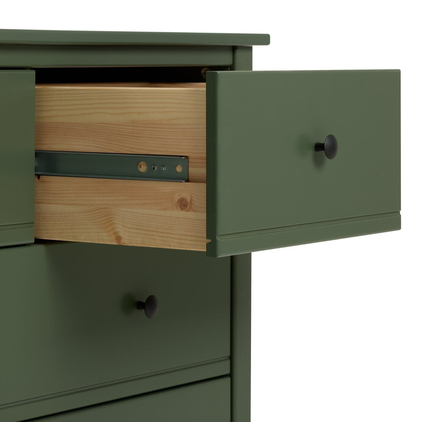Brooklyn 4 Drawer Chest - Green | Kids or adults bedroom dresser