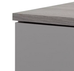 Venetia 2 Door Shoe Storage Cabinet - Grey & Oak
